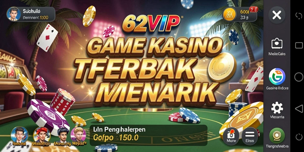 Screenshot gameplay 62VIP yang menampilkan aksi seru di Kasino.