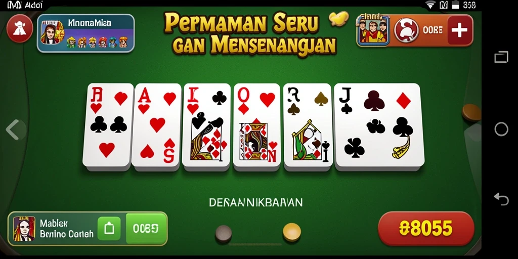Screenshot menunjukkan gameplay seru dalam permainan Domino 8055.