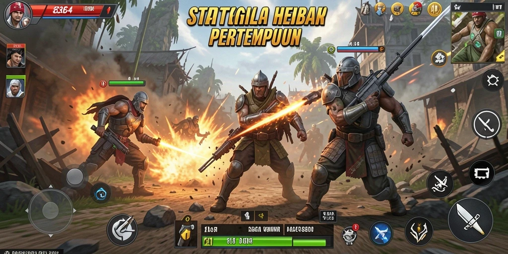 Screenshot gameplay strategi aksi dari 8364.