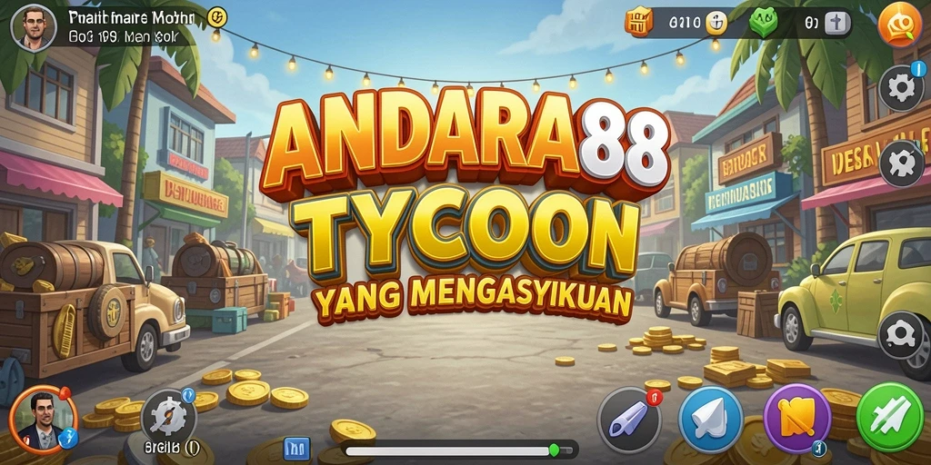 Gameplay Tycoon yang mendebarkan dan penuh strategi.