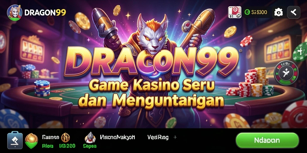 Tampilan gameplay yang mendebarkan di DRAGON99.