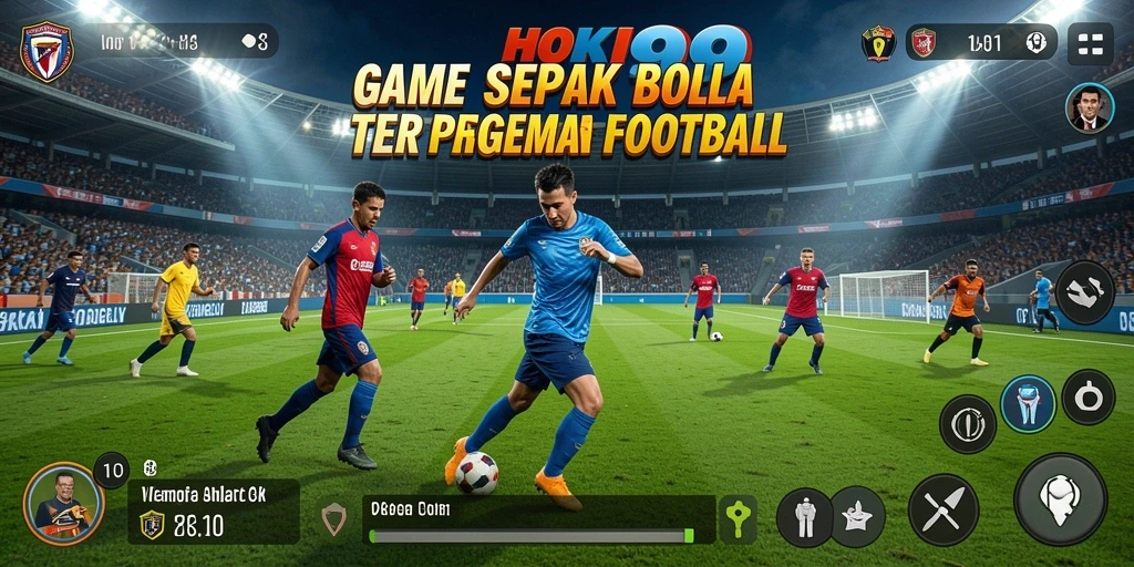 Gameplay HOKI99 menampilkan aksi sepak bola yang mendebarkan.
