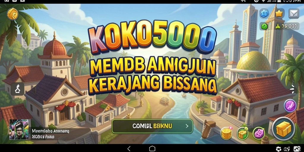 Screenshot utama menampilkan gameplay seru KOKO5000 di dunia Tycoon.