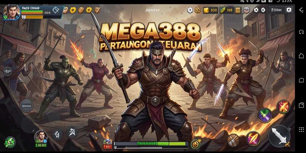 Tangkapan layar utama menunjukkan aksi pertarungan di MEGA388.