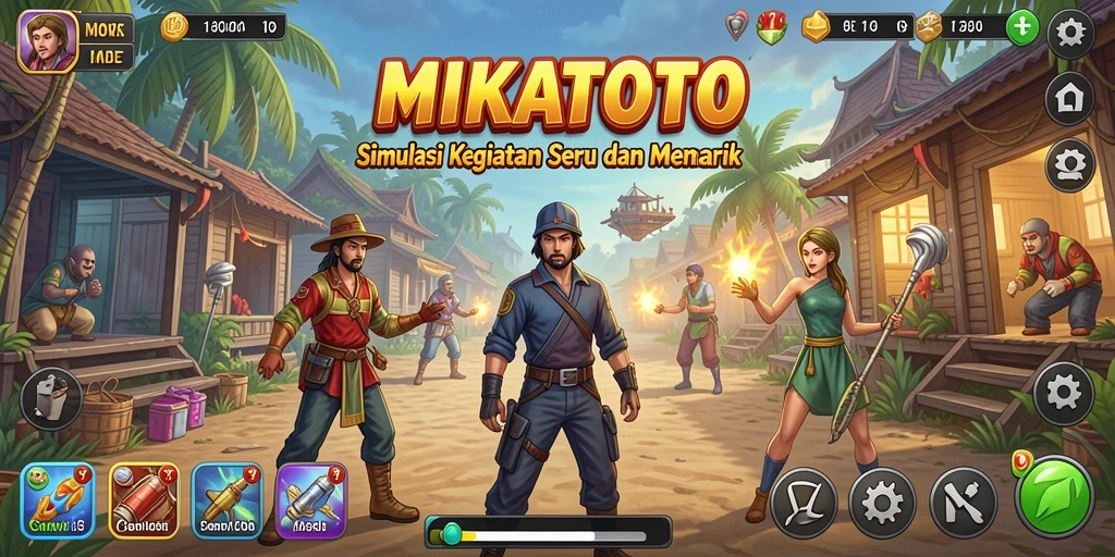 Tampilan gameplay MIKATOTO yang menawan dan imersif.