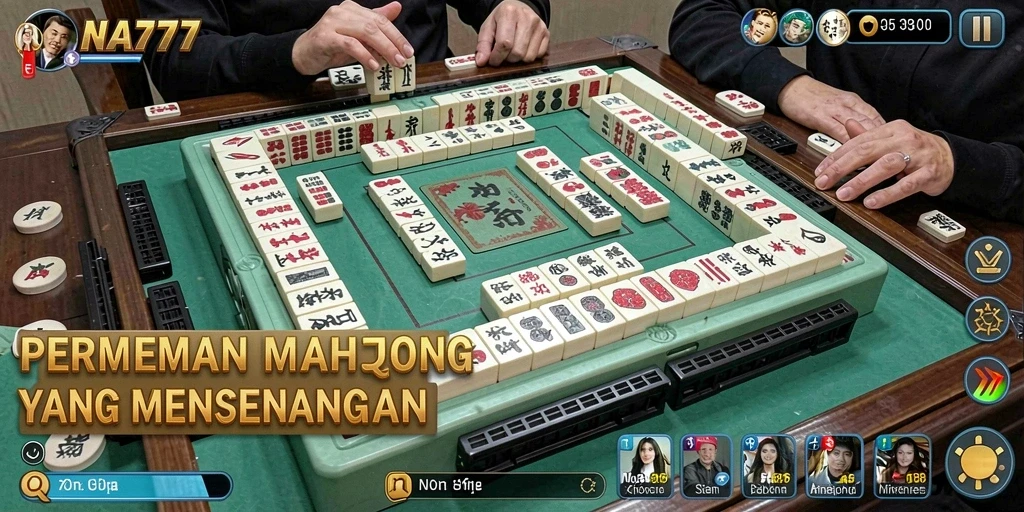 Tampilan gameplay NA777 Mahjong yang seru dan menarik.