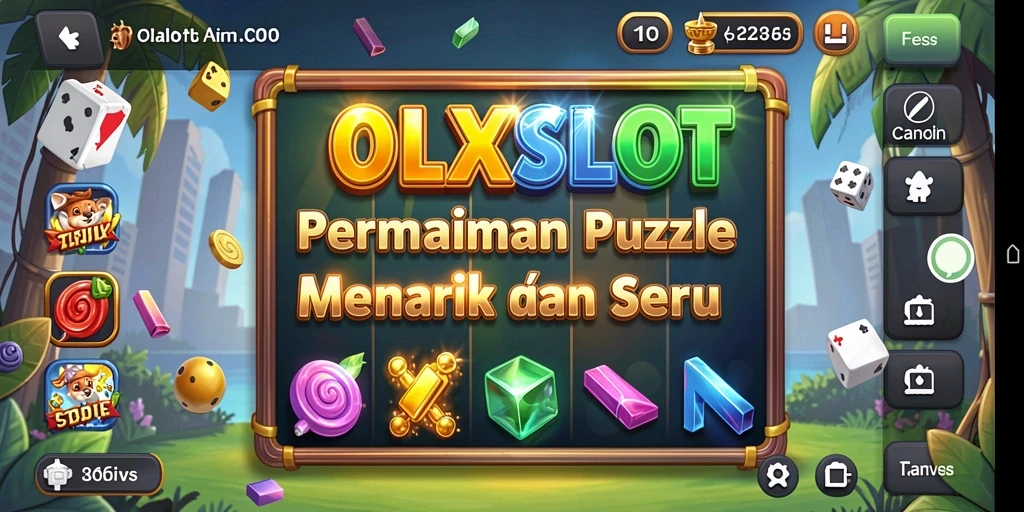 Tampilan gameplay yang menarik dari game Puzzle OLXSLOT.