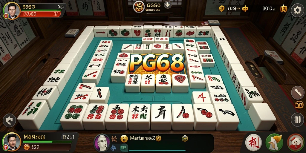 Tampilan gameplay Mahjong yang menakjubkan di PGG68.