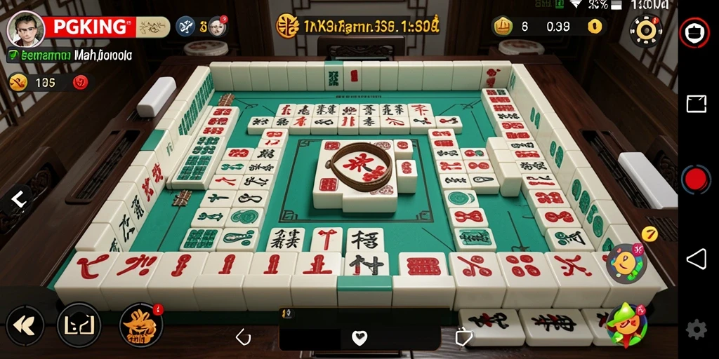 Gameplay seru PGKING dengan berbagai ubin Mahjong yang menarik.