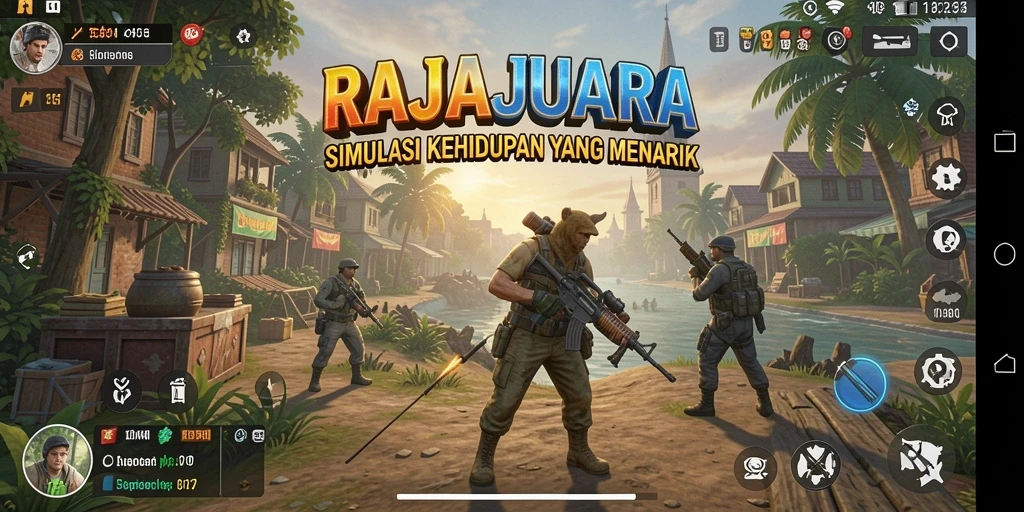 Screenshot game menunjukkan interaksi mendalam di <strong>RAJAJUARA</strong>.